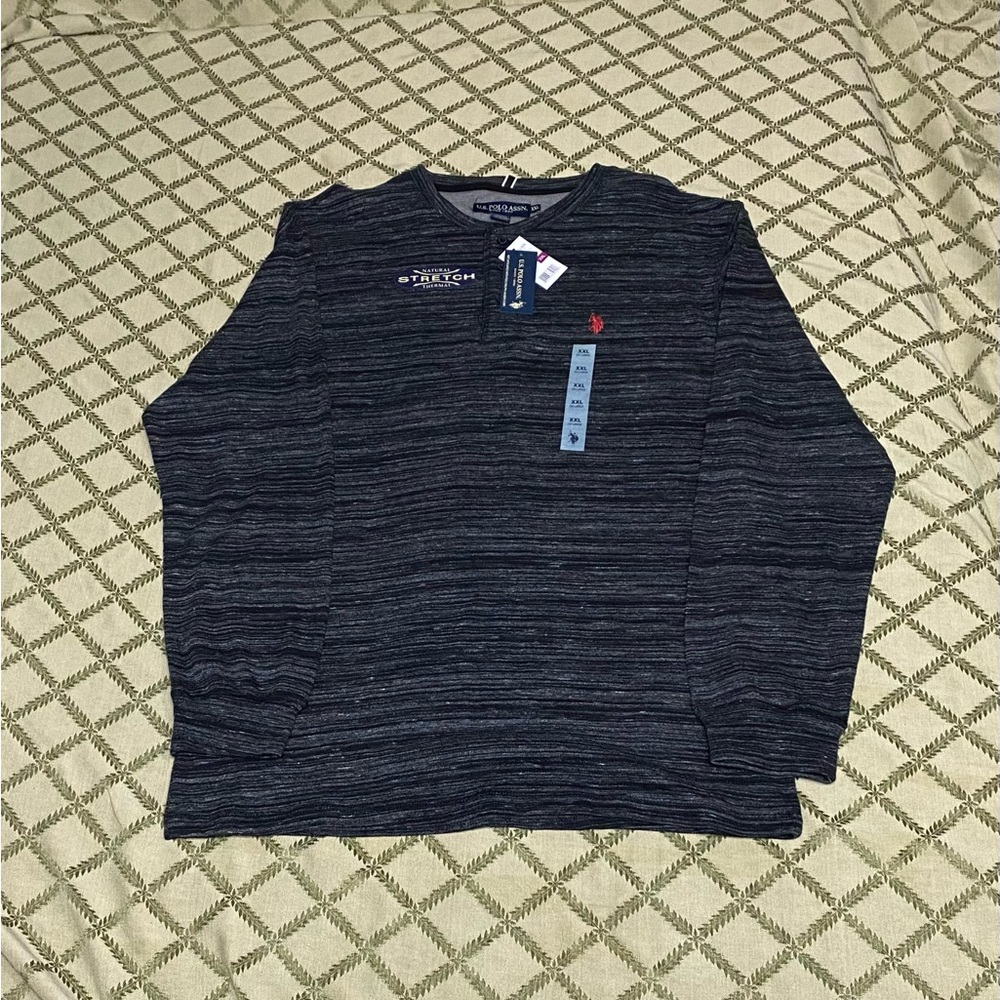 U.S. Polo Assn. Brand New w/tags Henley Long sleeve shirt, 3 buttons XXL